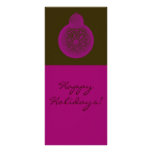 Happy Holidays Christmas Ornament Rack Card rack cards