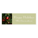 Happy Holidays Christmas Tags business cards