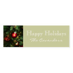 Happy Holidays Christmas Tags business cards