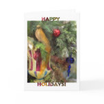 Happy Holidays Decorated Tree - Card