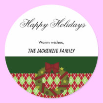 Happy Holidays Diamonds stickers