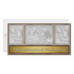 Happy Holidays Elegant Modern Gold photo cards