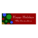 Happy Holidays Gift Tags business cards