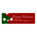 Happy Holidays Gift Tags business cards