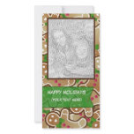 "Happy Holidays" Gingerbread PhotoCard Photo Greeting Card