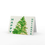 Happy holidays greeting card