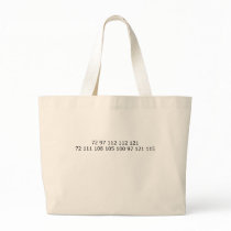 Happy Holidays in ASCII Tote Bag