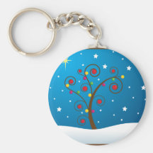 Happy Holidays Key Chain