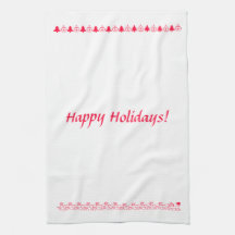 Happy Holidays Kitchen Towel