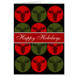 Happy Holidays Moose Silhouette Christmas Cards