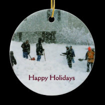 Happy Holidays ornaments