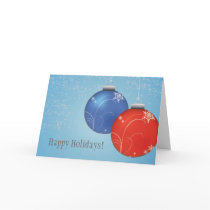 Happy Holidays Ornament Card cards