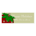 Happy Holidays Ornament Gift Tags business cards