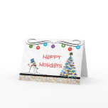 Happy Holidays Ornaments Greeting Card