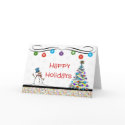 Happy Holidays Ornaments Greeting Card
