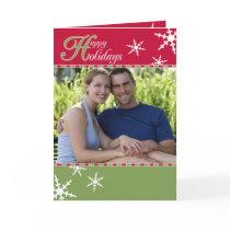 Happy Holidays Photo Folded Card