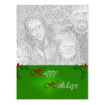 Happy Holidays Photo Template Postcards