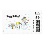 Happy holidays! stamp