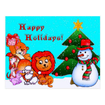 Happy Holidays Postcard
