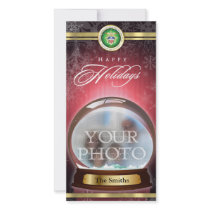 Happy Holidays Snow Globe