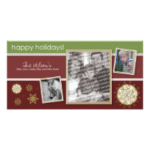 Happy Holidays Snowflake Sweet 3-Photo :: 04 Photo Card