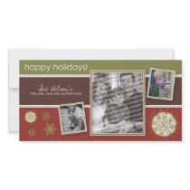 Happy Holidays Snowflake Sweet 3-Photo :: 09 Photo Card