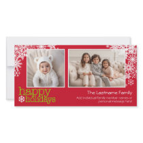 Happy Holidays Snowflakes - 2 photos - horizontal