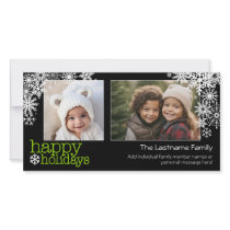 Happy Holidays Snowflakes - 2 photos - horizontal