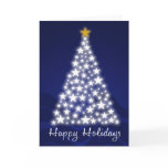 Happy Holidays Starry Tree - Card