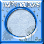 happy holidays template frame photo sculptures