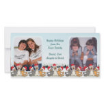 Happy Holidays Town Cats Singing Photo Card