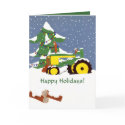 Happy Holidays! Tractor Greeting Card