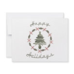 Happy Holidays Tree Personalized Invites