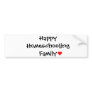 Happy Homeschooling Family Bumper Sticker