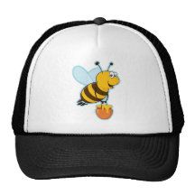 Happy Honey Bee & Honey Pot Trucker Hat