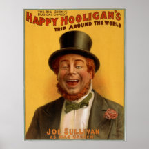 Happy Hooligan's Trip Around the World Print