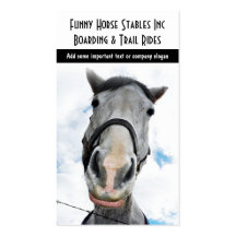 Happy Horse! Funny Smiling Horsey Business Cards