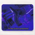 Happy Hour Mousepad Blue