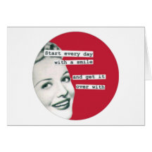Happy Housewife "Start Every Day" Anti-Valentine Cards