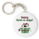 Happy Howl-A-Days Pup in Gift Box keychains