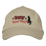 Happy Howlidays Embroidered Hat embroidered hats