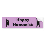 Happy Humanist bumper stickers