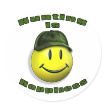 happy hunting sticker