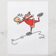 happy ice skating cow flyer