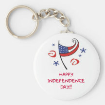 Happy Independence Day Key Chains