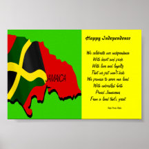 Happy independence jamaica posters
