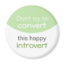 Happy Introvert Fridge Magnets