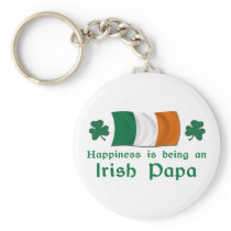 Happy Irish Papa Keychains