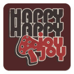 Happy Joy Square Stickers