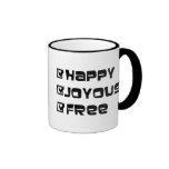 Happy Joyous Free Coffee Mugs